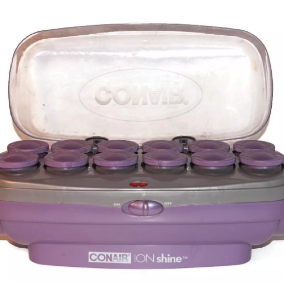 CONAIR ION Shine CHV14IX With 12 Velvet Flocked Hot Curlers & 10 Clips - Picture 2 of 8